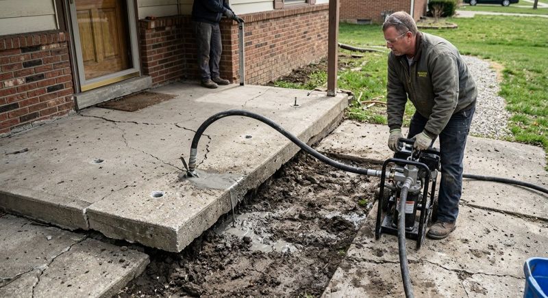 Concrete Patio Raising in Columbus, OH