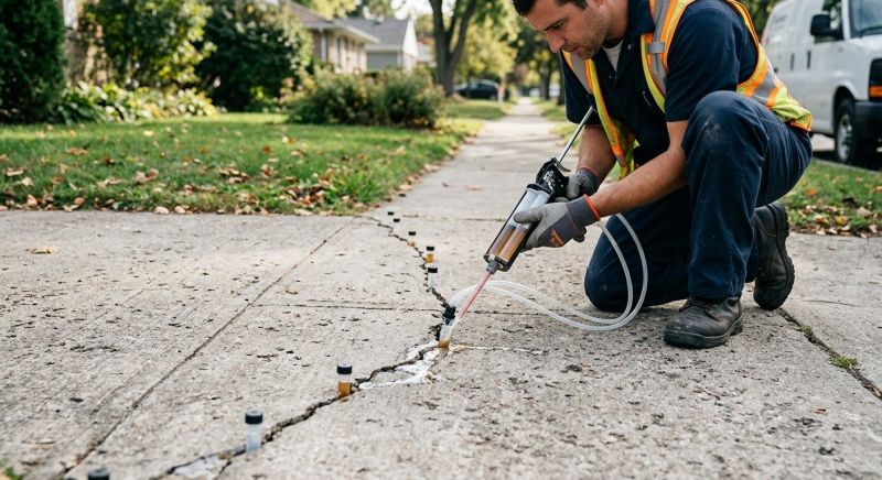 Concrete Settlement Repair in West Des Moines, IA