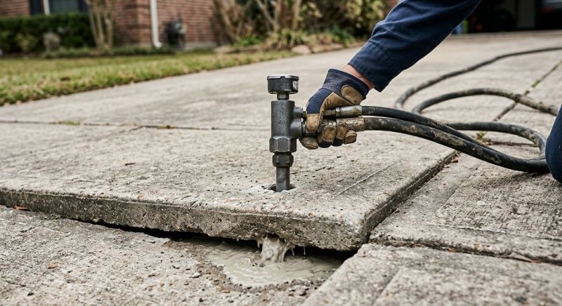 Driveway Slab Lifting in West Des Moines, IA