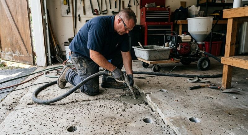 Garage Settling Repair in West Des Moines, IA