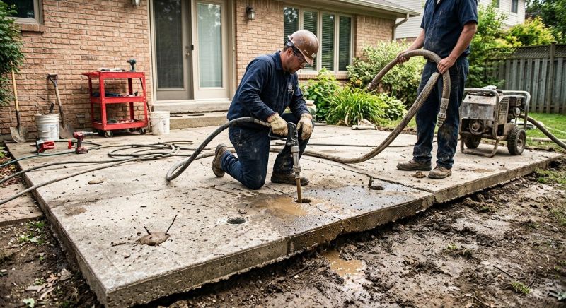 Patio Leveling in West Des Moines, IA