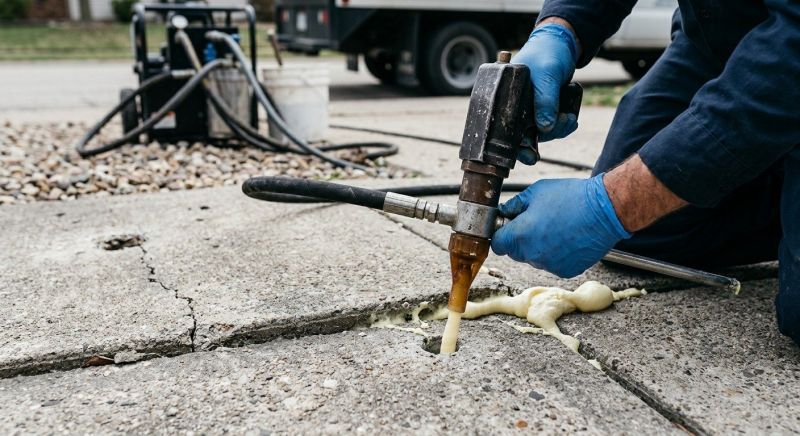 Slab Leveling in Des Moines, IA